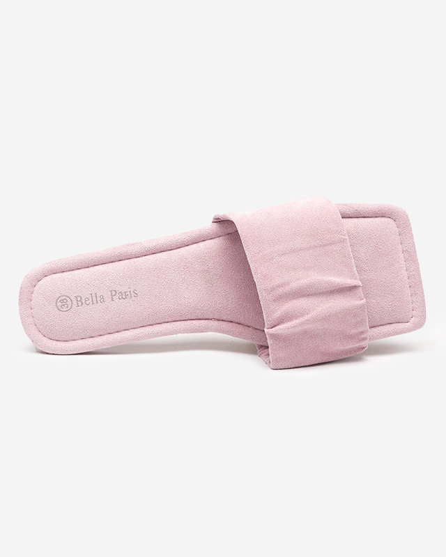 OUTLET Violet női öko-velúr lapos papucs Nesico - Cipők