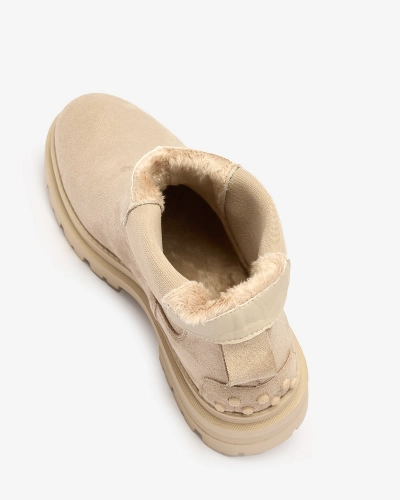 Royalfashion Bézs színű női szigetelt Comfy Walk csizma