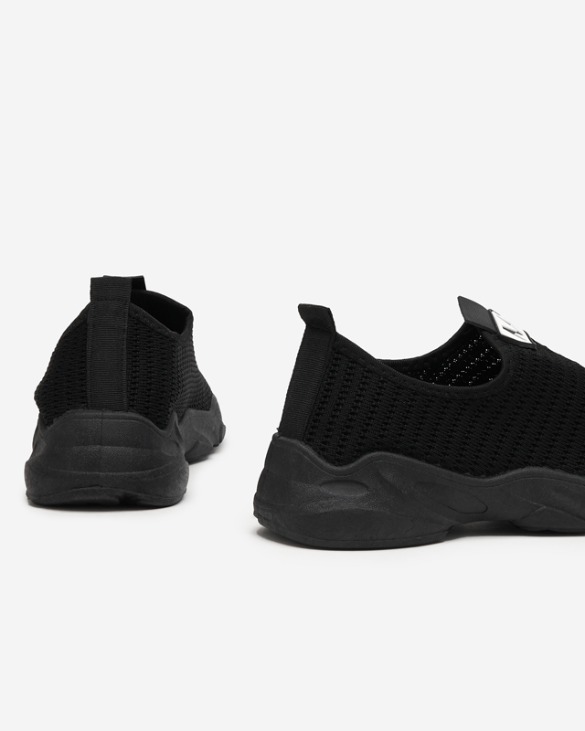 Fekete női bebújós sportcipő Rulinso - Lábbeli