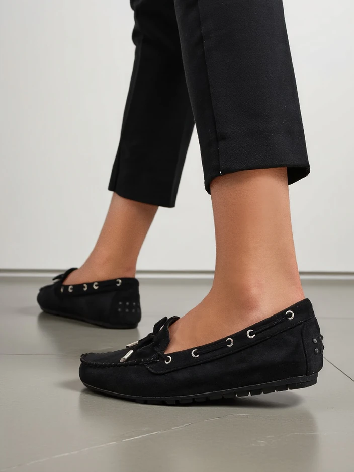 Royalfashion Női öko suéd mokaszin Ziferte