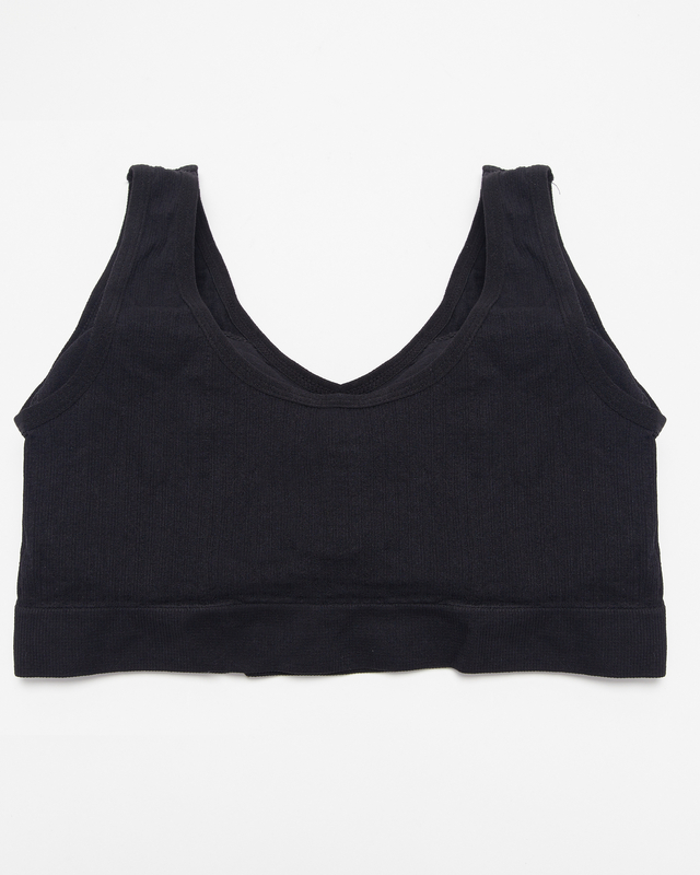 Női fekete sportmelltartó - Fehérnemű