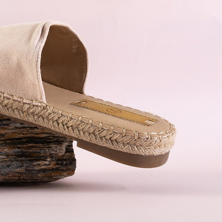 OUTLET Bézs női Lamiya papucs - Lábbeli