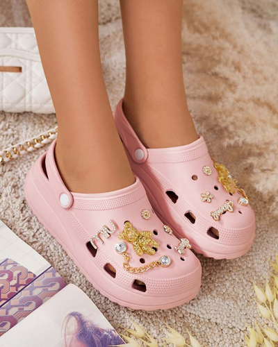 Royalfashion Női gumi flip-flop Fescas díszekkel