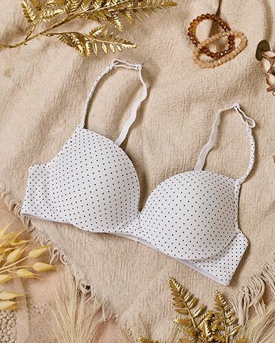 Royalfashion női pöttyös melltartó