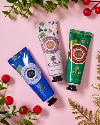 Luxelux karácsonyi kézkrém szett a botanikai esszencia sorozatból 25g