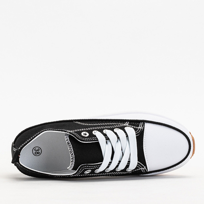 Fekete női edzőcipő a Trenicso platformon - Lábbeli