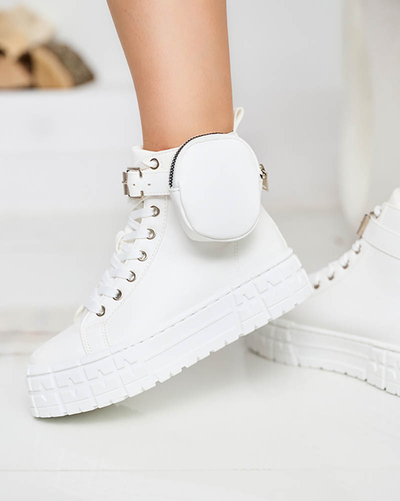 Női öko bőr sportcipő fehér színben Kolibs- Footwear
