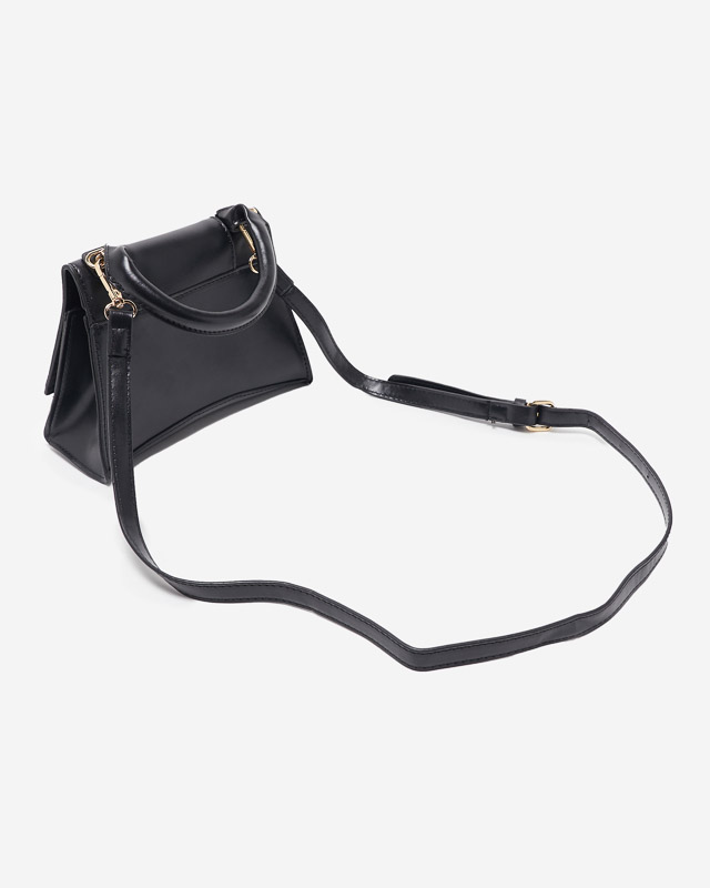 Fekete női mini táska "B" betűvel - Kiegészítők