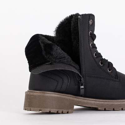 Lányok fekete Aoxian csizmája - Cipő