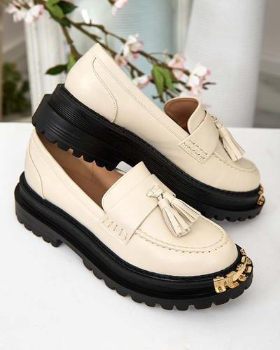 Royalfashion Női mokaszinok bojtokkal Fresosne