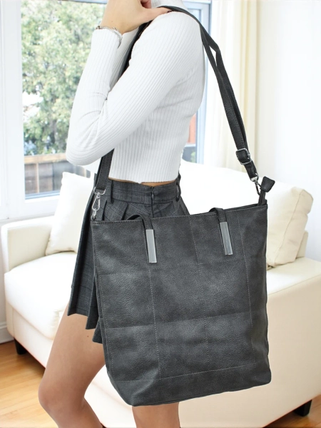 Tessira női shopper táska, öko bőr