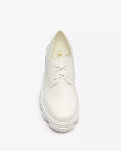 Fehér női félcsizma Delgor- Footwear