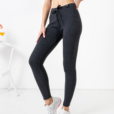 Női sötétszürke leggings - ruházat