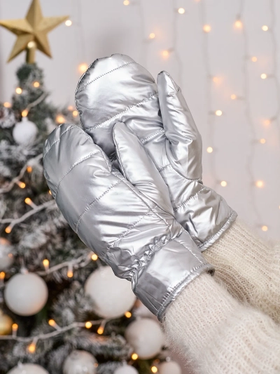 Royalfashion női ezüst kesztyű