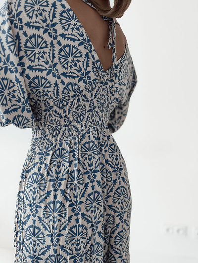 Royalfashion Mintás női kezeslábas