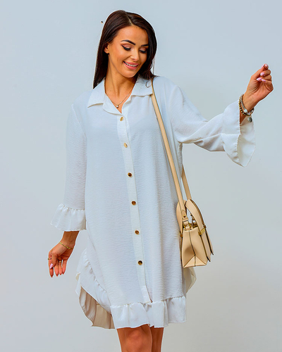Royalfashion Női oversize ruha rojtokkal
