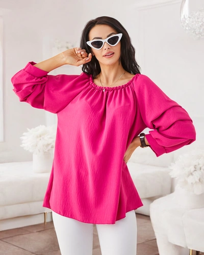 Royalfashion Női Blúz spanyol stílusban, fodrokkal