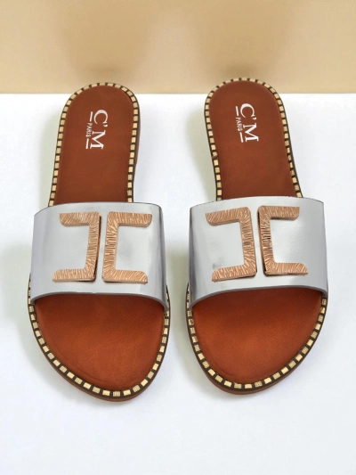 Royalfashion Női ökobőr papucs díszítéssel Gildra