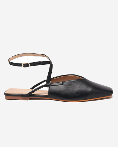 Szandál a'la balerina fekete Talio- Shoes
