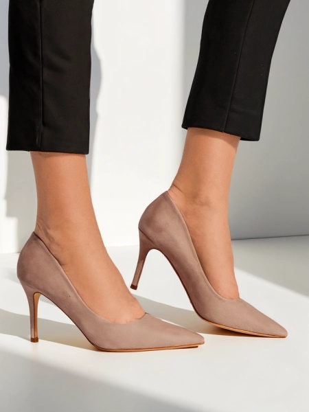 Royalfashion Női eco-suede magassarkú Scazze