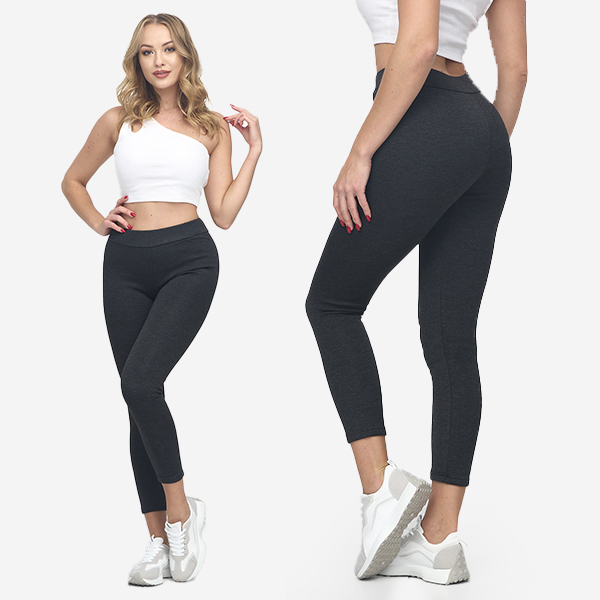 Sötétszürke női leggings szigeteléssel - Ruházat