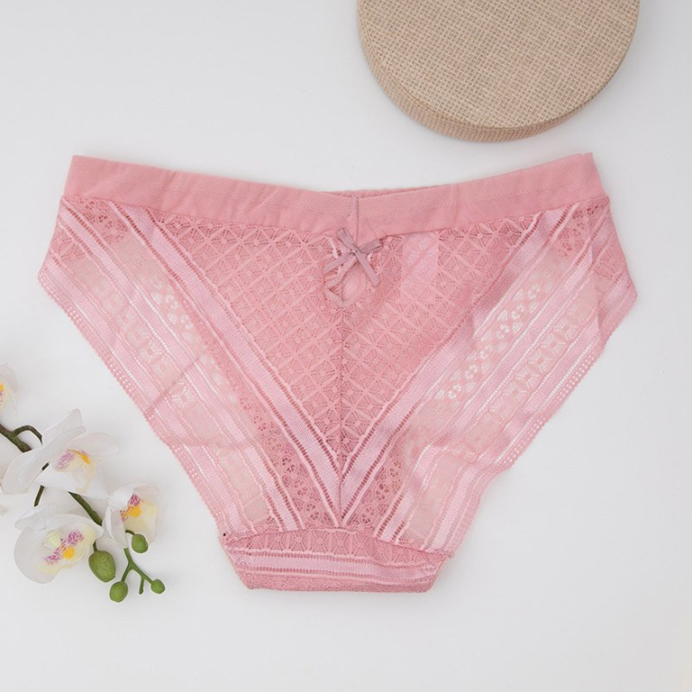 Női rózsaszín csipkebugyi - Fehérnemű