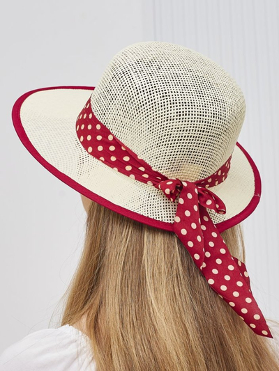 Royalfashion Női szalmakalap Dotelle