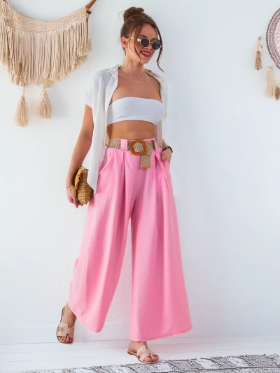 Royalfashion Női Széles Szőtt Nadrág