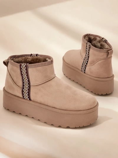 Royalfashion Rövid csizma női hó csizma stílus Haluzi