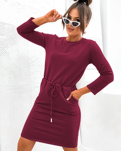 Royalfashion Női térdközépig érő pamut ruha