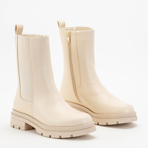 Bézs színű női magas csizma a Dolfina - Shoes -tól