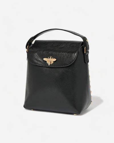 Royalfashion Fekete női közepes méretű kézitáska