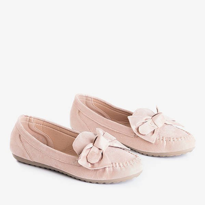 Bézs színű női mokaszin Sevilla íjjal - Cipő