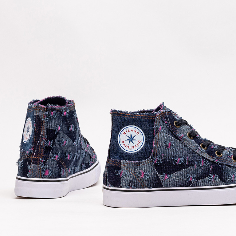 Sötétkék női szövet tornacipő Denario - Lábbeli