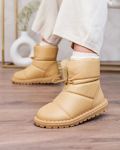 Royalfashion Női csúszós hócsizma barna színben Nevonsisia