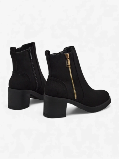 Női öko velúr vastag sarkú bokacsizma Arshena