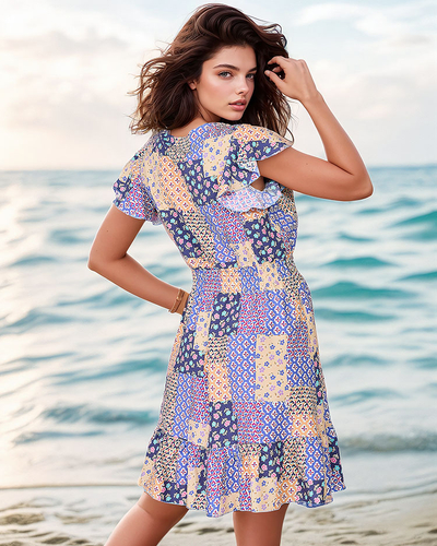 Royalfashion Mintás női miniruha