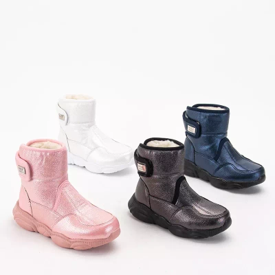 OUTLET Gyermek sötétkék hócsizma tépőzáras Keverivel - Cipő