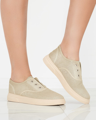 OUTLET Női bézs bebújós tornacipő Robua- Footwear