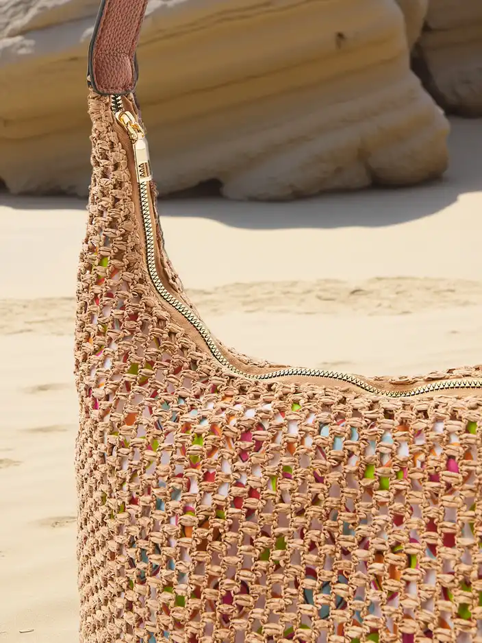 Royalfashion Nagy szalmai nyári táska