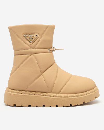 Royalfashion Camel női csizma a'la hócsizma Oterika