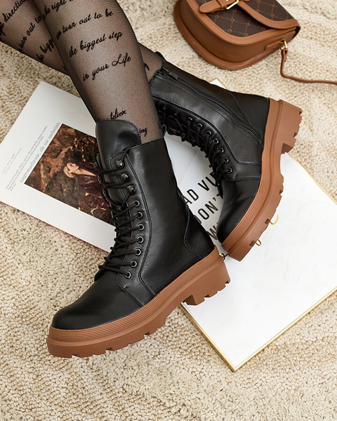 Royalfashion Eco bőr női bagger csizma Vederme