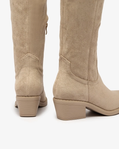 Royalfashion Bézs női szigetelt csizma Comfy Elegance