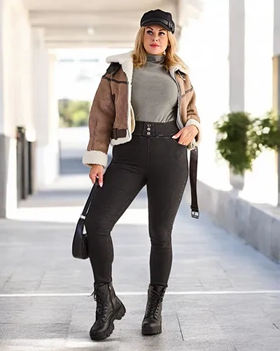 Royalfashion Pamut női PLUS MÉRETŰ treggings nadrágok