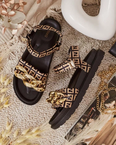 Royalfashion Női Orette láncos szandál