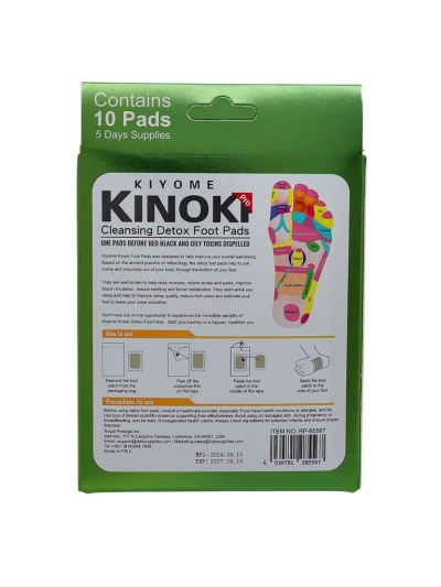 Detoxáló talppakolások DETOX KINOKI 10 db Képződmény