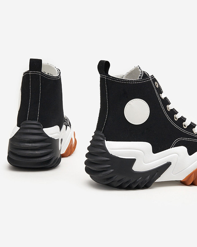 Fekete női sportcipő a'la sneakers Oqapi - Lábbeli