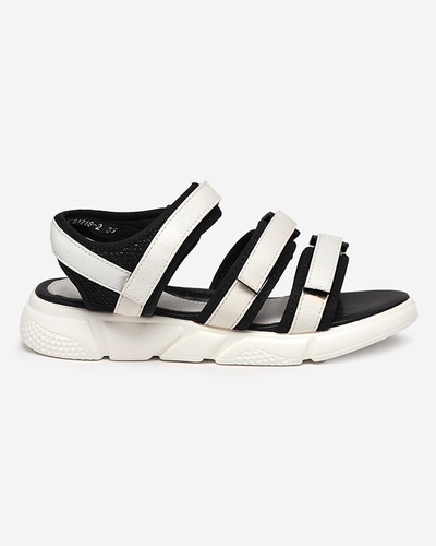 Fehér Mumin-Shoes tépőzáras lányszandál