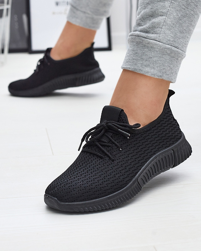 Fekete női szövet sportcipő Vobbu- Footwear