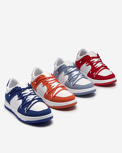 Royalfashion Női sportcipő fehér és narancssárga színben Riloxi